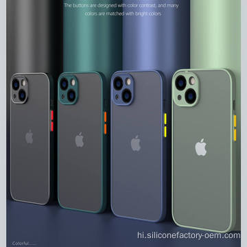IPhone13 14 प्रो मैक्स के लिए पारभासी फोन केस